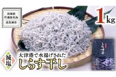 大津港水揚げ しらす干し 1kg （茨城県共通返礼品：北茨城市）しらす しらす丼 国内 北茨城市 水揚げ 新鮮 シラス 海鮮 冷凍 子ども カルシウム 減塩