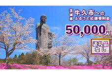 【 返礼品なし 】 茨城県 牛久市 ふるさと応援寄附金 ( 50,000円 )