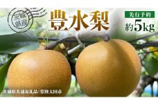 【 先行予約 】茨城県産 梨 豊水 約5kg 11玉～16玉 ( 茨城県共通返礼品 : 常陸太田市 )【 2025年 9月上旬頃より発送 】 フルーツ 果物 国産 日本産 梨 ナシ なし 和梨 期間限定 数量限定
