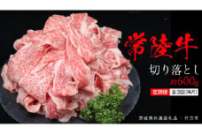 【 全3回 隔月 定期便 】常陸牛 切り落とし 約 600g （茨城県共通返礼品：行方市） ひたちぎゅう 黒毛和牛 牛肉 ひたち牛 ブランド牛 切り落し 切落し