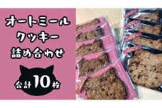オートミールクッキー 2種 10枚 詰め合わせ 詰め合わせ クッキー くるみ ドライフルーツ スイーツ 猫 ねこ ネコ お菓子 おやつ お取り寄せ お土産 プチギフト 贈り物 お祝い ギフト 国産 茨城