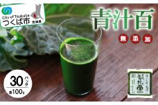 有機青汁百 100g × 30 パック ＜離島・沖縄配送不可＞【 茨城県 つくば市 飲料 ドリンク あおじる 青汁 健康  無添加 有機 オーガニック 】
