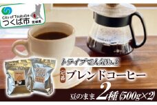 トライブで人気NO1定番ブレンドコーヒー2種(500g×2)[豆のまま]