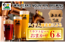 Twin Peaks Mountain Brewingのクラフトビールおまかせ 6本セット【 つくば市 ふるさと納税 クラフトビール ビール お酒 酒 麦酒 地ビール ドイツ ドイツビール 飲み比べ 】