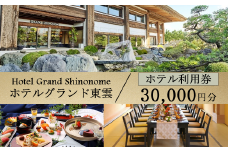ホテルグランド東雲 ホテル利用券 30,000円【 ホテル 旅館 ビジネスホテル 宿 宿泊 宿泊券 利用券 チケット レストラン 料理 ウェディング ブライダル 旅行 茨城県 つくば市 宿泊補助券 宿泊利用券 宿泊チケット 体験型 】