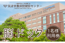 筑波学園病院健診センターの脳ドック 利用券 1名様分【 人間ドック 脳ドック 検査 健康診断 健康 ヘルスケア 病院 医療  MRI MRA レントゲン 利用券 茨城県 つくば市 】