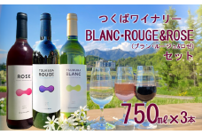 つくばワイナリー TSUKUBA BLANC ・ ROUGE & ROSE セット 【 お酒 葡萄 ぶどう ブドウ 茨城県産 つくば市産 ワイナリー 】