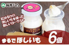 【 筑波ハム 】まるでほしいも × 3個セット2箱【 茨城県 つくば市 ヨーグルト 干し芋 ほしいも ほし芋 紅はるか さつまいも いも 健康 】