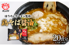　つくば「はりけんラーメン」監修 鶏そば醤油ラーメン２人前　10個セット【 ラーメン らーめん 醤油らーめん 醤油ラーメン はりけん はりけんラーメン お取り寄せ 人気 生麺 麺  茨城県 つくば市 】