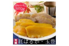 ＜工場直送＞茨城県産 ほし芋食べ比べセット100g×8袋(800g)【1380201】