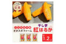 「ほしいも品評会3部門受賞」ひたちなか市 オオスガファーム 紅はるか 丸干1.2kg_ 干し芋 紅はるか 丸干 丸干し 茨城 国産 干しいも ほしいも べにはるか おやつ お菓子 スイーツ 和スイーツ 甘い 1.2kg 贈答 ギフト プレゼント 送料無料 【1522424】