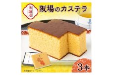 ＜職人が手焼き・地元で人気の阪場のカステラ＞3本セット〈夏季用〉【1614067】