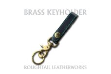 ラフテール＜真鍮キーホルダー＞ブラック×グリーン　AC-KH-BR-BKGR【1639857】