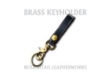 ラフテール＜真鍮キーホルダー＞ブラック×ブラウン　AC-KH-BR-BKBR【1639863】