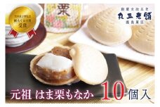KF-10　元祖　はま栗もなか 美味しい 和菓子 茨城県 鹿嶋市 老舗 絶品 菓子 おもたせ ギフト  和 スイーツ マロン お土産 みやげ 贈り物