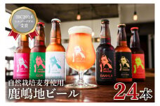 International　Beer　Cup2018　シルバーメダル受賞鹿嶋地ビール　24本セット（自然栽培麦芽使用）（KW-12）