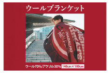 【共通返礼品】ｳｰﾙﾌﾞﾗﾝｹｯﾄ【鹿島アントラーズ グッズ サッカー エフシー ブランケット アイテム  鹿嶋 】（KH-15）