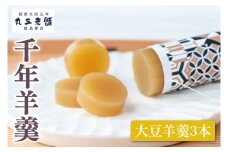 【丸三老舗】千年羊羹【ようかん 羊羹 大豆 だいず 甜菜糖 てんさい糖 和菓子 スイーツ 和スイーツ 茶菓子 お茶菓子 10000円以内 一万円以内 茨城県 鹿嶋市】（KF-17）