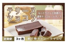【３ヶ月定期便】テリーヌ　ショコラ 【チョコレート 生クリーム キャラメル バニラ チョコレートケーキ デザート スイーツ 鹿嶋市 茨城県】 （KCX-31）