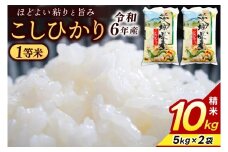 ★1等米★ コシヒカリ 10kg (5kg × 2袋)【令和6年産】米 精米 白米 こしひかり 茨城県 鹿嶋市 国産 送料無料 お米 ごはん おにぎり 冷めても 美味しい 粘り うまみ 厳選 出荷直前精米 ツヤ かおり うまい（KY-1）