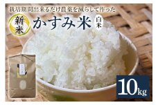 令和7年産新米 白米 10kg 栽培期間出来るだけ農薬を減らして作った「かすみ米」 茨城県産 コシヒカリ 米 お米 ご飯 ごはん 低農薬 しめじ菌床活用 甘み豊か 粘土質土壌育ち 健康志向 自然栽培 産地直送 贈答用 ギフト 茨城県 潮来市 (A03-009)