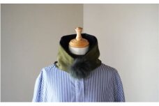 Made in Japan カシミヤティペット（グリーン/ブラックチェック） RF253-NT【ファッション小物・ファッション・カシミヤティペット・マフラー・カシミヤ】