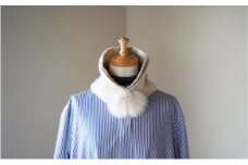 Made in Japan カシミヤティペット（アイボリー） RF257-NT【ファッション小物・ファッション・カシミヤティペット・カシミヤ】