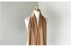 至高の逸品：匠職人作最高級ベビーカシミヤ100％マフラー RF266-NT【ファッション小物・マフラー】