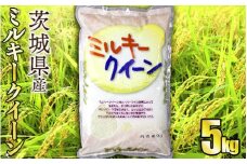 令和5年産茨城ミルキークイーン 5kg【お米・米・ミルキークイーン・5kg】