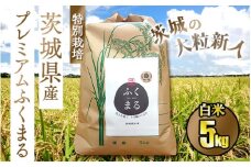 ☆茨城の大粒新人 プレミアムふくまる特別栽培米 5kg【白米】◆