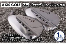 【アクシスゴルフ】Z5 ウェッジ 1本 48°～60°【フィッティング券 スペック要相談】ノンメッキ仕様 メッキ仕上げ スチールシャフト カスタマイズ　オリジナル 選べる 選択 中・上級者 操作性 使いやすい おしゃれ axisgolf Z5 Wedge