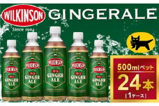 ウィルキンソン タンサン ジンジャーエール ペットボトル　500ml ×24本（1ケース）| 炭酸水 炭酸 辛口　刺激、強め　強炭酸　　酒のみらい　mirai