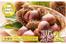栗 2kg【茨城県共通返礼品 つくばみらい市】
※2024年10月上旬～10月下旬頃に順次発送予定