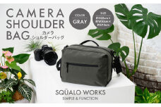 カメラ ショルダーバッグ グレー SW-CR001-GRG 灰色 バッグ 鞄 かばん 収納 充実  送料無料