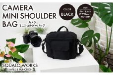 カメラ ミニショルダーバッグ  ブラック SW-CR002-BK 黒色 バッグ 鞄 かばん 収納 充実  送料無料 