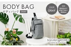 CH ボディバッグ グレー SW-CH005-GR 灰色 バッグ 鞄 かばん 収納 充実  送料無料 