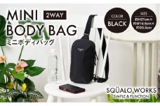 NY ミニボディバッグ ブラック SW-NY008-BK 黒色 バッグ 鞄 かばん 収納 充実  送料無料