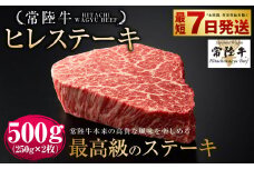 【常陸牛】ヒレステーキ 250g×2枚 | 計500g 牛肉 肉 お肉 ヒレ ステーキ 冷凍 茨城県 守谷市