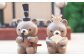 木製のクマのお雛様 2段