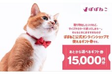ぽぽねこギフト券（封筒タイプ）15,000円分「共通返礼品」  商品券 オンラインショップ 猫 ネコ
