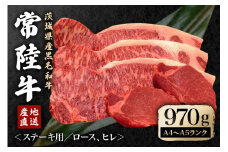 瑞穂農場で育てた常陸牛ロース、ヒレステーキセット 約970g ヒレ ロース 牛肉 ブランド牛 常陸牛 A4 A5 茨城県 A4ランク A5ランク 冷凍配送 焼肉 国産 ステーキ BBQ バーベキュー 和牛 ステーキ肉 贈答用 贈り物 ギフト 牛丼 肉 冷凍 ho0924
