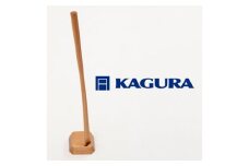 家具蔵 KAGURA 靴べら LIN チェリー材 靴ベラ 天然木 手作業 ロング スタンド セット 70cm おしゃれ 長い スタンド付き 台座付き プレゼント 実用的 シンプル 玄関 ロングタイプ 高級 シューホーン モダン ギフト 革靴 【（株）アイダ】 【ho1333】