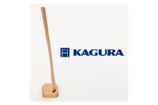 家具蔵 KAGURA 靴べら LIN ハードメープル材 靴ベラ 天然木 手作業 ロング スタンド セット 70cm おしゃれ 長い スタンド付き 台座付き プレゼント 実用 シンプル 玄関 ロングタイプ 高級 シューホーン モダン ギフト 革靴 【（株）アイダ】 【ho1335】