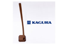 家具蔵 KAGURA 靴べら LIN サペリ材 靴ベラ 天然木 手作業 ロング スタンド セット 70cm おしゃれ 長い スタンド付き 台座付き プレゼント 実用的 シンプル 玄関 ロングタイプ 高級 シューホーン モダン ギフト 革靴 【（株）アイダ】 【ho1336】