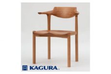 家具蔵 KAGURA アームチェア グランデ チェリー材家具 椅子 イス 木材 無垢材 職人 手作業 天然木 高級木材 無添加 安全 ジャパニーズモダン 高級家具 熟練 無着色 おしゃれ 天然木無垢材 温もり シンプル 洗練 【（株）アイダ】【ho0941】