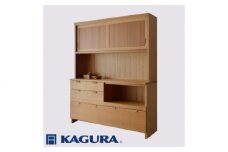 家具蔵 KAGURA キッチンボードモデルノ1600 D45・E チェリー材 家具 棚 収納 キッチン 食器棚 木材 無垢材 職人 手作業 天然木 高級木材 無添加 安全 ジャパニーズモダン 高級家具 熟練 無着色 おしゃれ 天然木無垢材 温もり シンプル 洗練 ho0964