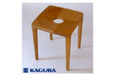 家具蔵 KAGURA スツールエミネント チェリー材 インテリア 天然木 手作業 天然木 高級木材 無添加 安全 ジャパニーズモダン 高級家具 熟練 無着色 おしゃれ 天然木無垢材 コンパクト シンプル 【（株）アイダ】【ho0977】
