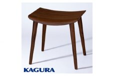 家具蔵 KAGURA スツール セレ ウォールナット材 インテリア 天然木 手作業 天然木 高級木材 無添加 安全 ジャパニーズモダン 高級家具 熟練 無着色 おしゃれ 天然木無垢材 コンパクト シンプル 送料無料 【（株）アイダ】【ho0982】