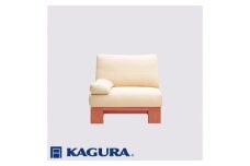 家具蔵 KAGURA 1Pアームレスソファ モデルノ チェリー材 家具 ソファー 1人掛け sofa リビングソファー 木材 無垢材 職人 手作業 天然木 高級木材 無添加 安全 ジャパニーズモダン 高級家具 熟練 無着色 おしゃれ 天然木無垢材 温もり シンプル 洗練 ho1087