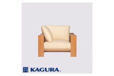家具蔵 KAGURA 1Pソファ モデルノ チェリー材 家具 ソファー 1人掛け sofa リビングソファー 木材 無垢材 職人 手作業 天然木 高級木材 無添加 安全 ジャパニーズモダン 高級家具 熟練 無着色 おしゃれ 天然木無垢材 温もり シンプル 洗練 ho1100